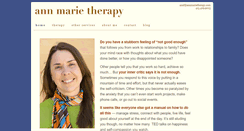 Desktop Screenshot of annmarietherapy.com