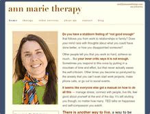 Tablet Screenshot of annmarietherapy.com
